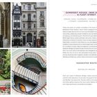 "Somerset House, Inns of Court & Fleet Street"; "Suggested Route: Waterloo Bridge". Links: historische Gebäude, Treppen, Garten.