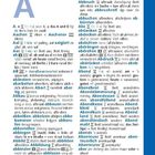 Deutsch – Niederländisch Wörterbuchseite mit dem Buchstaben "A", viele Einträge und Übersetzungen.