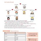 "Wortschatz", "Die Familie Rinaldi", Übung über italienische Familienbegriffe mit Illustrationen von Familienmitgliedern.