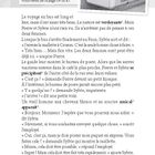 Großer Text oben: "ÇA RIEN NE SERT DE COURIR, ...". Text im Bild: Reisebeschreibung, Handlung in der Post.