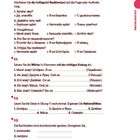 Übungen zur Sprachpraxis mit Aufgaben zur Reaktion, Deklination und Korrektur; "Abschlusstest" am Rand in Rot.