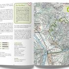 "Dein Raus-Moment", "01", Anforderung: ●○○○○, Erlebnis: ●●●●●, Landschaft: ●●●●●, Akkubedarf: hoch, Karte zeigt Wanderroute.