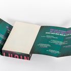 Klappentext mit Zitaten: "Beeindruckend!", "Meisterhaft geplottet!" auf türkisfarbenem Cover mit lila und weißen Texten.