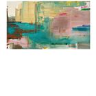 36 | Salome, 1978. Abstraktes Gemälde mit pastellfarbenen, horizontalen Streifen in Grün, Blau, Rosa und Gelb.