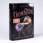 Texts: "Wie weit wird Isla gehen, um Lightlark zu retten?", "Crown Tide", "Spiegel Bestseller-Autorin", "Alex Aster". Cover mit abstraktem Design.