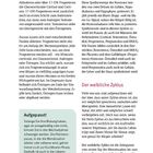Seite 12, Überschrift: “Die Wechseljahre”. Abschnitt über Progesteron und Hormonsynthese. Hinweis: “Aufgepasst!” zu Blutung und Fruchtbarkeit. Überschrift: “Der weibliche Zyklus”.