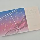 Text links: Scottie Sinclair, 25 Jahre, Profispielerin. Rechts: Nico Kotas, 33 Jahre, 190 m, 2x olympisches Gold. Tennisgrafik.