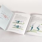 Anleitung zur Kräftigung der Core- und Rückenmuskulatur mit Illustrationen von Übungen auf Gymnastikmatten.