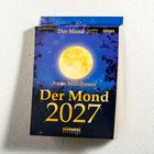 Texte: Anna Mühlbauer, Der Mond 2027, südwest kalender. Ein leuchtender Vollmond vor einem sternklaren blauen Himmel.