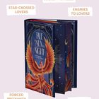 Texte: "Star-Crossed Lovers", "Secret Princess", "Enemies to Lovers", "Forced Proximity", "Slow Burn". Buch mit Phönix.