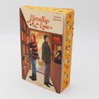 Cover von "Literally in Love" von Teresa Sporrer. Illustration: Mann und Frau in einer Bibliothek mit Herbstdekoration.