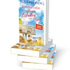 "Sommerliebe im kleinen Eisladen am Meer" zeigt ein gemütliches Reetdachhaus mit Garten und Strandkorb.