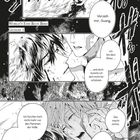 Ein Manga zeigt zwei Personen, die sich in dramatischer Szenerie trösten. Dialoge vermitteln Vergebung und Zusammenhalt.