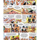 Comic mit mehreren Panels. Figuren diskutieren über Tickets für Schweinetransport, Protokolle und Invasion. Humorvoll gezeichnet.