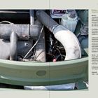 NVA Fahrzeug-Klassiker, Daten & Fakten: Trabant 601 A Armeekübelwagen, Motor: Zweizylinder-Zweitakt. Links: Motoransicht.