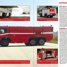 "Europäische Aufbauhersteller" beschreibt verschiedene Feuerwehrfahrzeuge. Links ein großes rotes Löschfahrzeug. Rechts Text über Kobit und Kronenburg, inklusive Historie und Produkte. Oben und unten kleinere Bilder von Feuerwehrfahrzeugen.