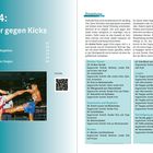 Teil 4: Konter gegen Kicks. Einleitung, Direkter Konter, Ausweichen, Blocken. Zwei Männer beim Muay Thai Kampf.
