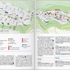 Stadtplan von Ragusa mit markierten Sehenswürdigkeiten: Ansehen, Schlafen, Essen, Einkaufen. Enthält Routen und Straßen.