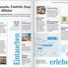 Mouraria, Castelo, Graça und Alfama. Lissabons älteste Viertel - Eintauchen und erleben. Texte über Sehenswürdigkeiten. Eine Karte und eine Gitarre.