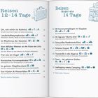 Reisen 12–14 Tage und länger als 14 Tage, mit Themen wie Bullerbü und Küsten. Illustrationen von Koffern.