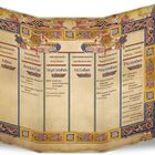 Julius, Augustus, September. VIII. Nativitas Sanctae Mariae, XXIX. Dedicatio Sancti Michaelis. Mittelalterliche Kalenderseite.