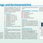 "Übernachtungs- und Serviceverzeichnis", Kategorien- und Preisinformationen, Radwerkstätten, Entfernung, Updates, Logo und Webseite.