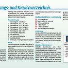 Übernachtungs- und Serviceverzeichnis. Kategorien, Preisklassen, Radwerkstätten, Hinweise zu Diensten. Bett+Bike-Logo.