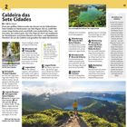 "Caldeira das Sete Cidades" - Vulkan in den Azoren mit zwei Seen, einem blauen und einem grünen. Ort für Wanderungen.
