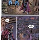 Willkommen im Jahr 1915 ... an der Westfront des Ersten Weltkrieges. Drei Figuren in Fantasie-Kostümen in einem Schützengraben.