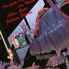 Text: "Der frühe Vogel fängt den Wurm! Alles Gute, Johnny Storm." Raketen neben einem Bett mit einer Spiderman-Decke.