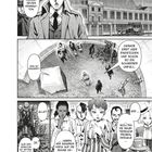 Comic-Szene: Ein Polizist namens Edmonds fragt nach einem Unfall. Personen in Zirkuskleidung diskutieren ernste Lage.