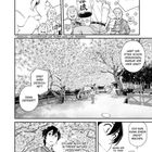 Text: "Geht's noch?", "Dann wollen wir... Kirschblüte mal feiern!", "Erst wird gezeichnet!", "Kirschblüten". Manga mit Figuren beim Kirschblütenfest.