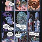 Ein Comic mit spannenden Dialogen über Opfer, Drohungen und Götter, dargestellt in neun Panels mit kraftvollen Zeichnungen.