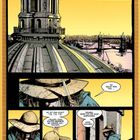 Ein Mann mit Hut hält einen Dolch. Er spricht mit einer Taube: "Komm, Piepmatz, wir gucken 'n bisschen in die Zukunft, was?"