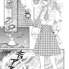Text: "Ich liebe diese Serie!" "Eheleben auf dem Lande!" Ein Mädchen in Schuluniform mit Tasche und einem seltsamen Anhänger.