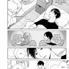 Comic-Stil Illustration: Zwei Personen im Bett, sprechen über Sommerferien und Pläne, ins Ausland nach Guam zu fliegen.