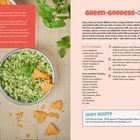 TIPPS: Infos zu Green-Goddess-Salat. Green-Goddess-Salat Rezept und Zutaten. Zero Waste: Kohl länger haltbar. Oben: Salatschüssel mit Tortilla-Chips.