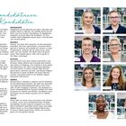 "Die Kandidatinnen und Kandidaten" in geschwungener Schrift. Elf Porträtfotos mit Namen: Charlotte, Christian, Christian-Johannes, Felix, Gisela, Janina, Magdalena, Monika, Rouven, Serena, Simon. Links stehen biografische Texte zu jedem Namen.