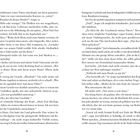 Seitenzahlen 18 und 19, Dialog über familiäre Themen, Reisen und persönliche Beziehungen. Möglicherweise ein Romantext.