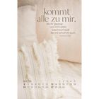 Text: "kommt alle zu mir, die ihr geplagt und mit Lasten beschwert seid! Bei mir erholt ihr euch. Matthäus 11,28." Darunter ein Kalender für Juni mit dekorativen Kissen im Hintergrund.