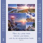 Herr, du wirst mich führen und leiten, wie du es versprochen hast. Psalm 31,4. Fotografien von Leuchttürmen im Juli-Kalender.