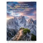 Text: "Unser Vater im Himmel! Dein Name werde geheiligt. Dein Reich komme. Dein Wille geschehe..."

Ein Gebetstext vor majestätischen Bergen und einem farbenfrohen Himmel. Darunter ein Kalender mit Augustdaten.