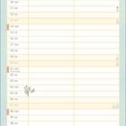 NAME. 01 DI, 02 MI, bis 30 MI. "JUNI". "Ich hab dich lieb, so weit, wie ich springen kann." Illustration eines Hasen.