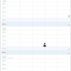 Kalenderseite des Monats Juni mit cartoonartigen Tieren in den Feldern und Illustrationen unten.