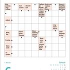 Kreuzworträtsel mit Hinweis: "Bildschirme", "Gutschein". Kalender: 6. Januar, Mittwoch, Heilige Drei Könige.