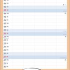 Kalenderseite für Juni. Illustration: Vater und Sohn am Tisch, Sprechblase: "Und jetzt probier doch auch mal einen Löffel..."