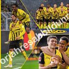 Text: "6 Juni 2026 Vorjahresabbildung". 
Eine Collage mit jubelnden Fußballspielern in gelb-schwarzen Trikots.