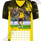 Kalenderseite für Juni 2026, zeigt einen Fußballspieler im gelben BVB-Trikot. Oben ist das BVB 09-Logo sichtbar.