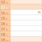 Kalenderblatt für Juni 2027, zeigt Wochentage und Daten, mit Markierungen für Feiertage. "Sommeranfang" am 21. Juni.
