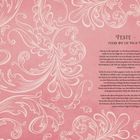 FESTE – FEIERN WIE DIE HIGH FAE. Ziere rosa Hintergrund mit weißen, floralen Mustern. Elegante, geschwungene Schrift.